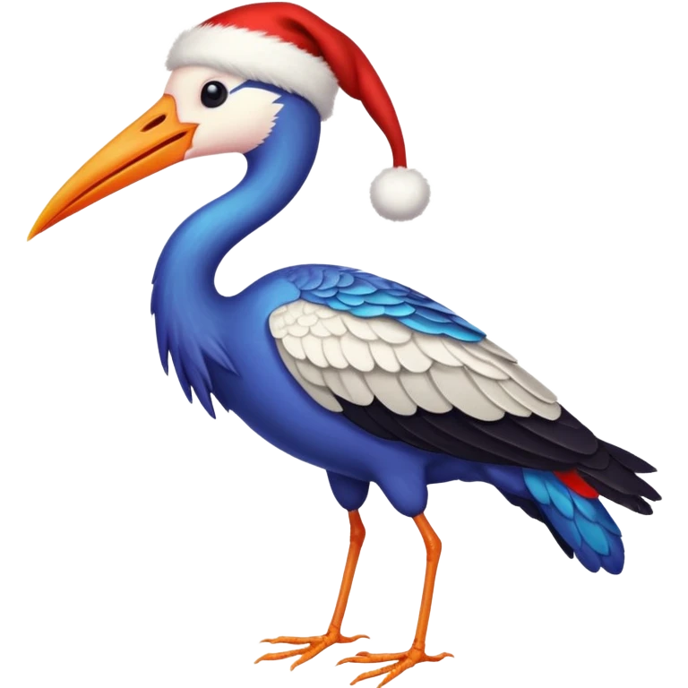 cigogne étoilé de noel emoji