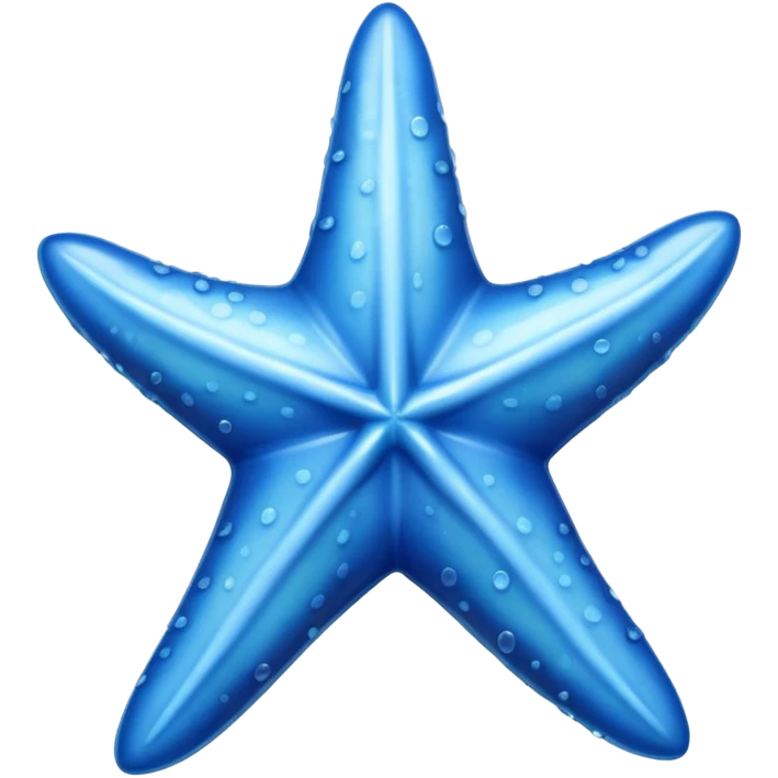 Blue starfish emoji