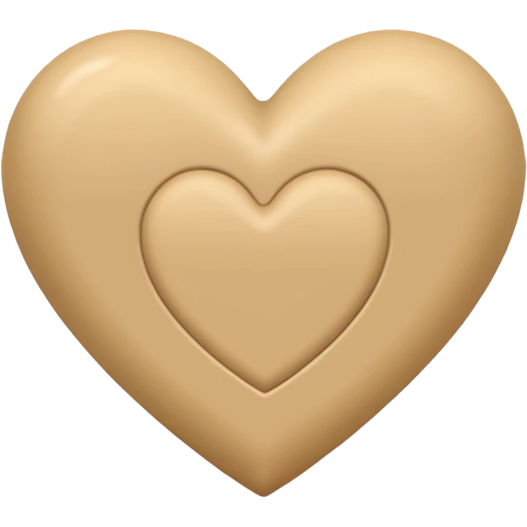 Corazon beige emoji