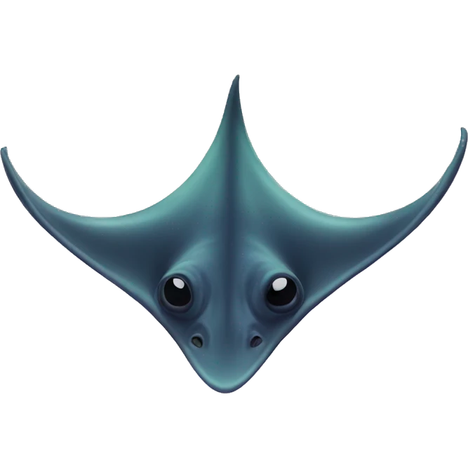 Aesthetic manta ray emoji