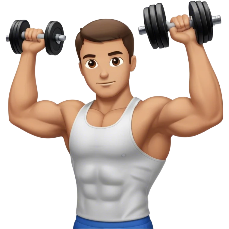 guy how to do bicep curls emoji