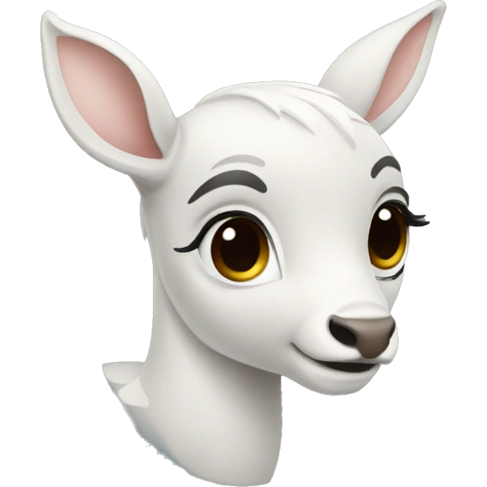 white bambi emoji