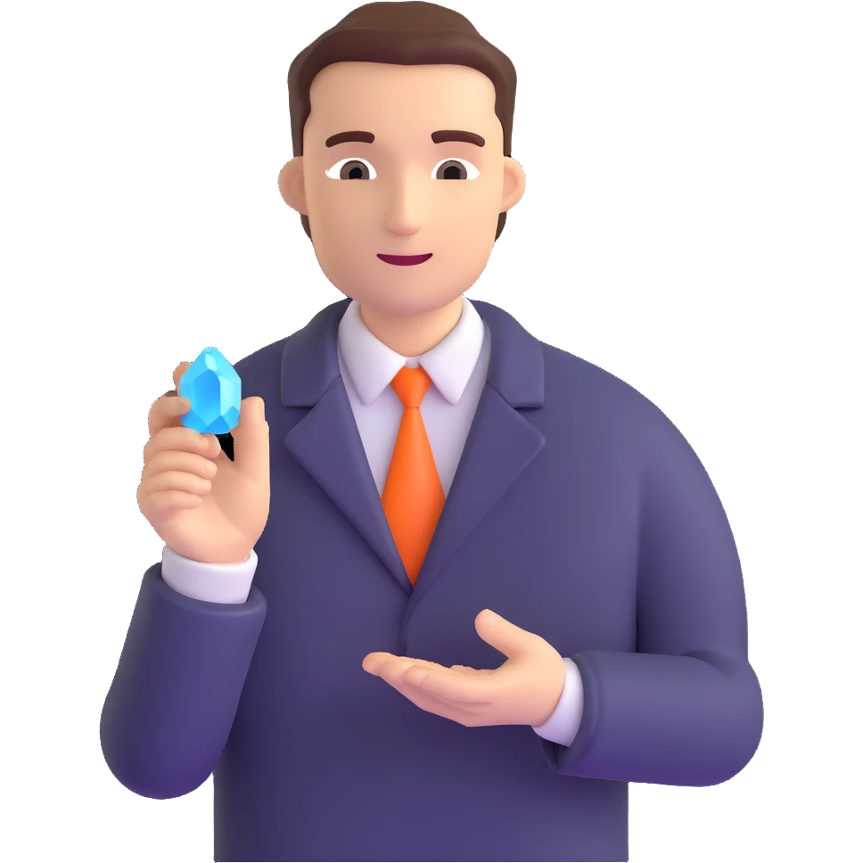 chiropractor with healing crystal minerals emoji