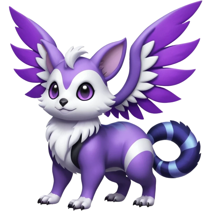 Shiny Furret-Absol-Noibat-Hybrid (Full body) emoji