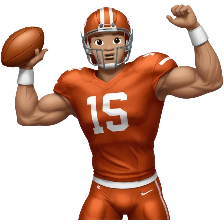 heisman trophy stiff arm emoji