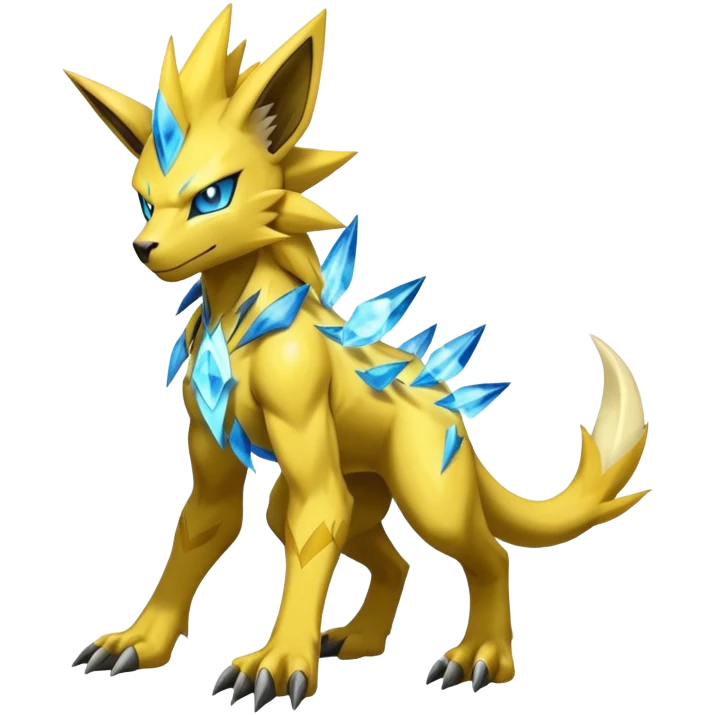 Shiny Epic Handsome Badass Manectric-Zeraora-hybrid (Full body) emoji