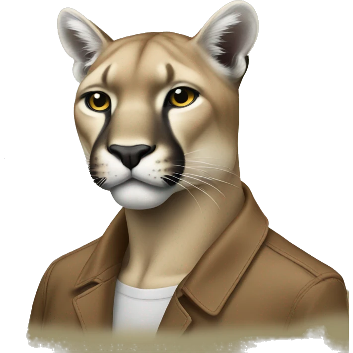 A puma smoking a cigarette emoji