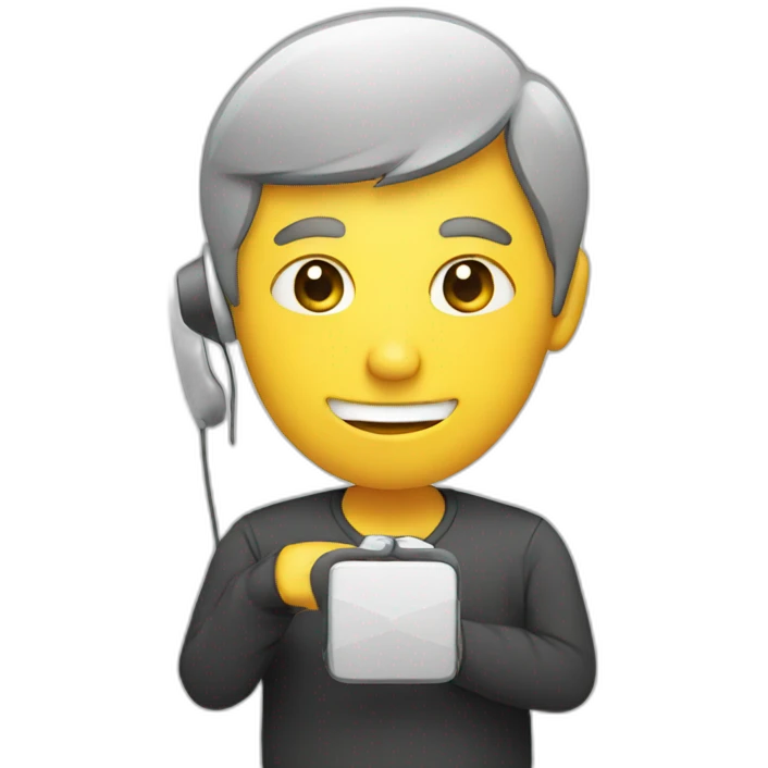 human with phone emoji