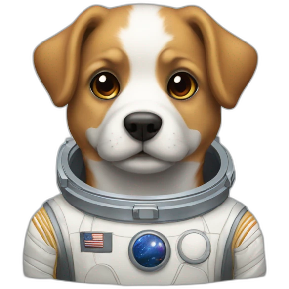 perro astronauta emoji