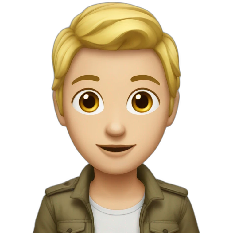 девушка блондинка emoji