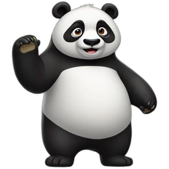 Panda shrugging emoji