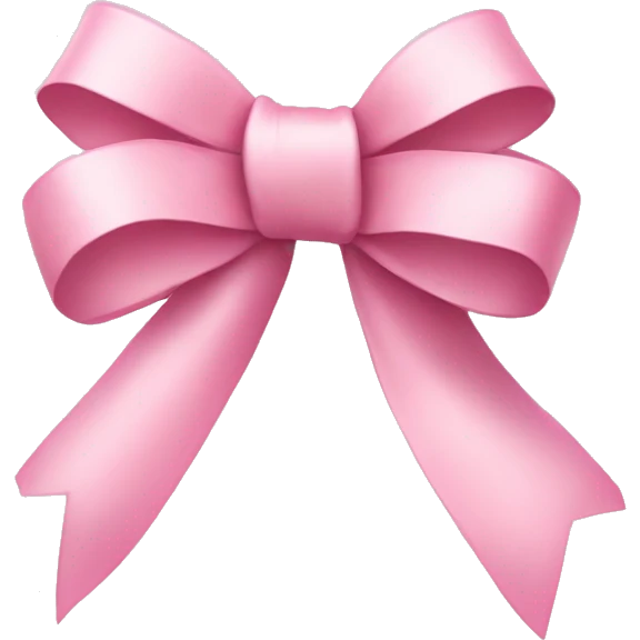 light pink ribbon bow emoji