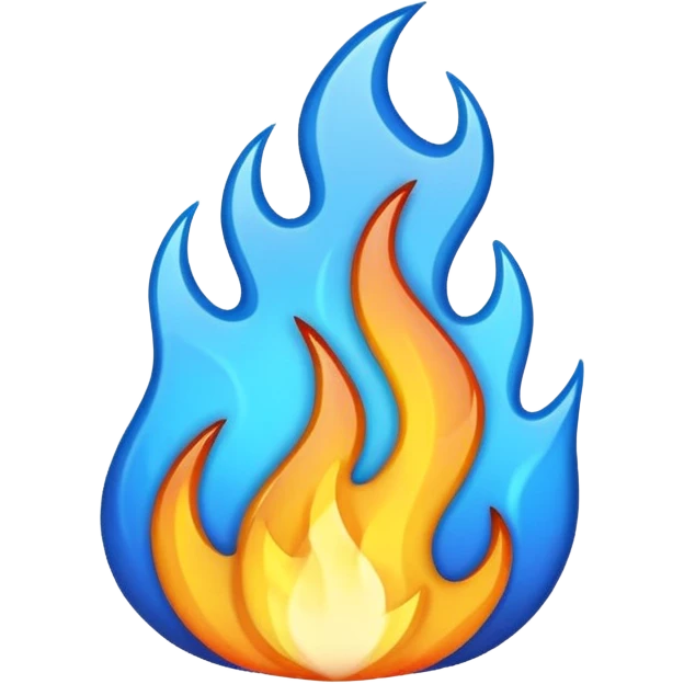 blue hot  emoji