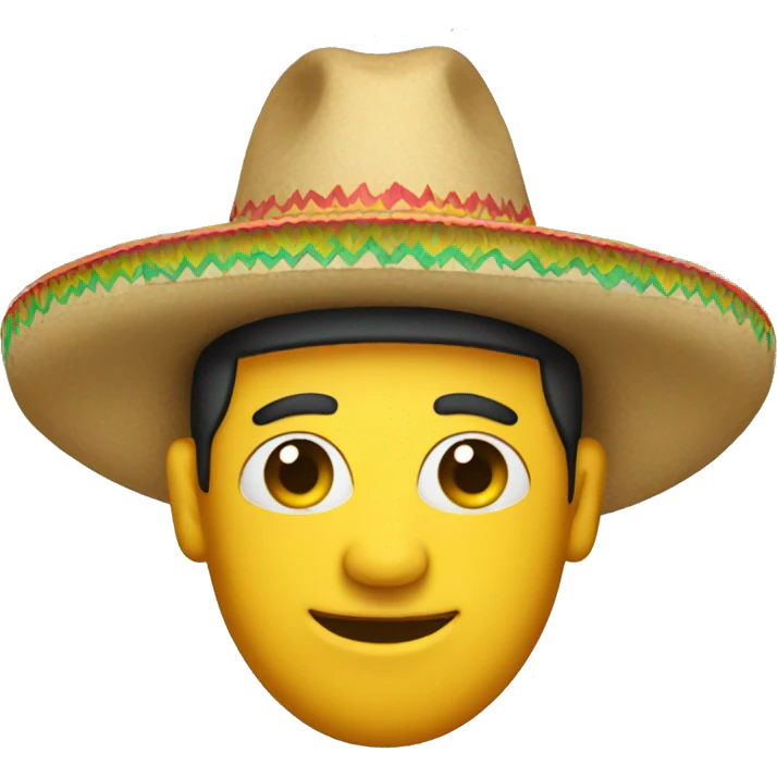 Wearing a sombrero  emoji