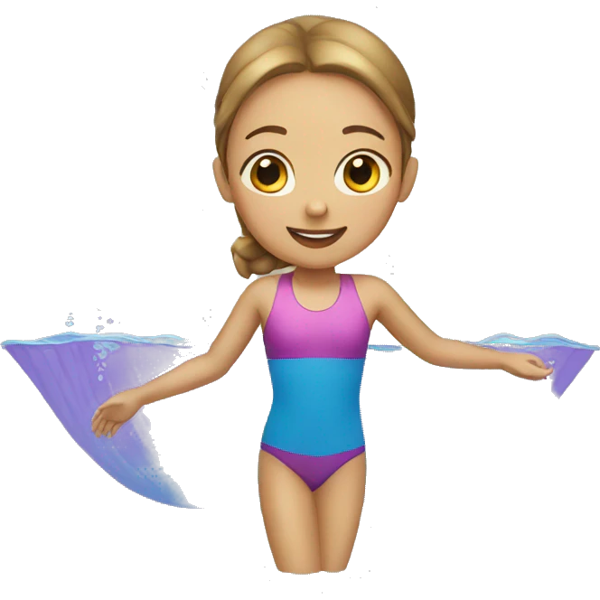 girl swimming emoji