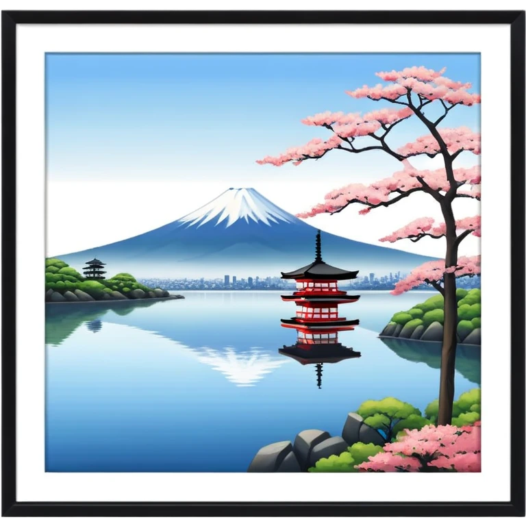 Calm and beautiful vibe of Japan emoji