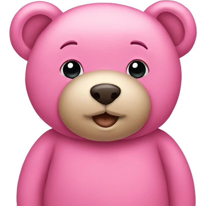 Pink teddy bear  emoji