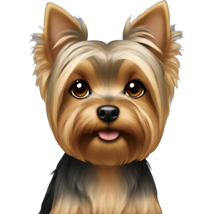beige and light brown girl yorkie cute emoji