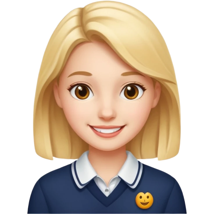 Preppy girl emoji