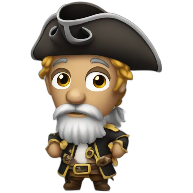 pensive pirate emoji