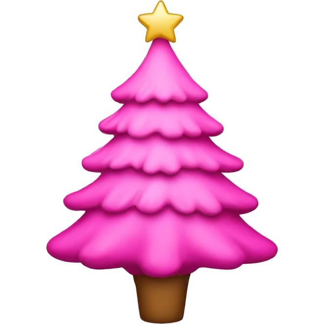 pink christmas tree  emoji