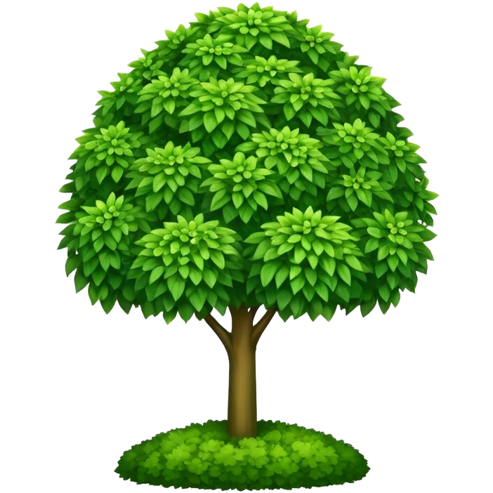 decorative garden bush emoji