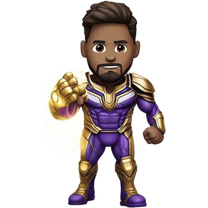 Messi thanos emoji