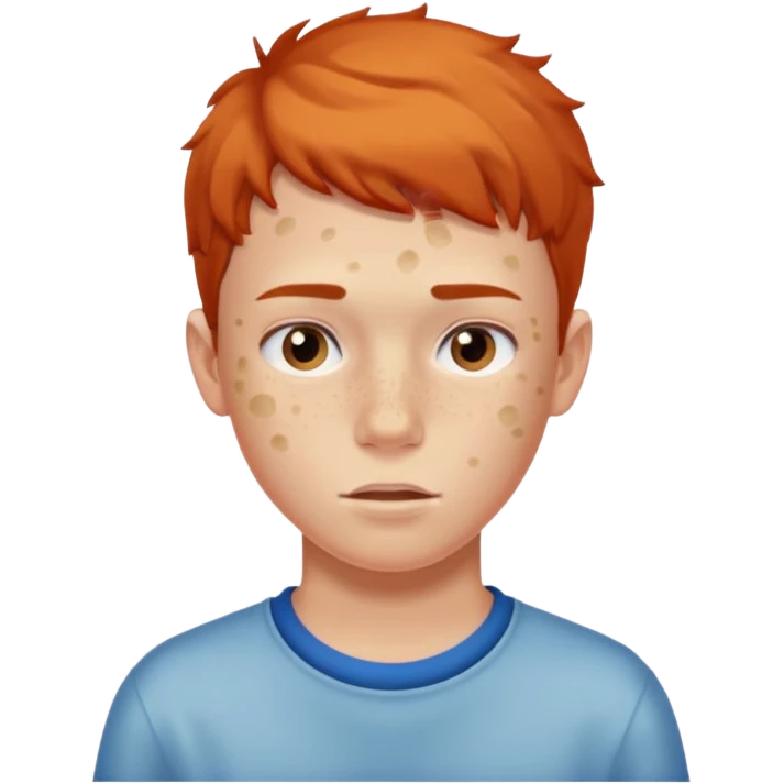 boy teenager with acne emoji