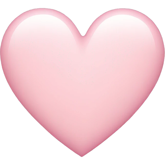Light pink heart emoji