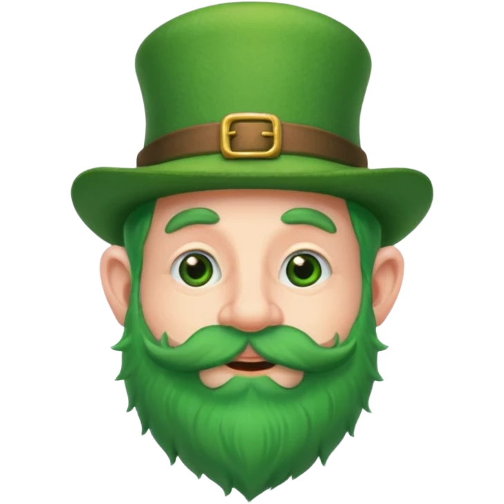 funny leprechaun green beard emoji