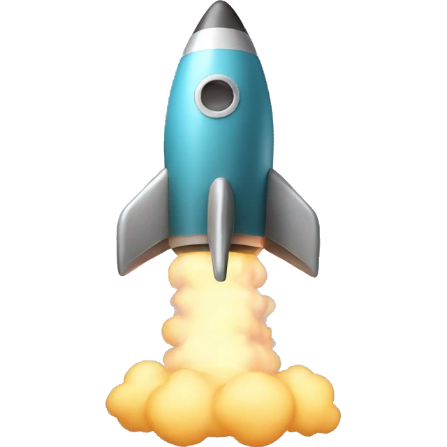 Fart blast off emoji