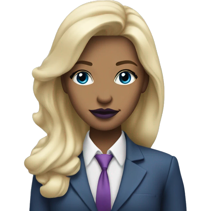 blonde girl in business jet her eyes blue and plumb lips emoji