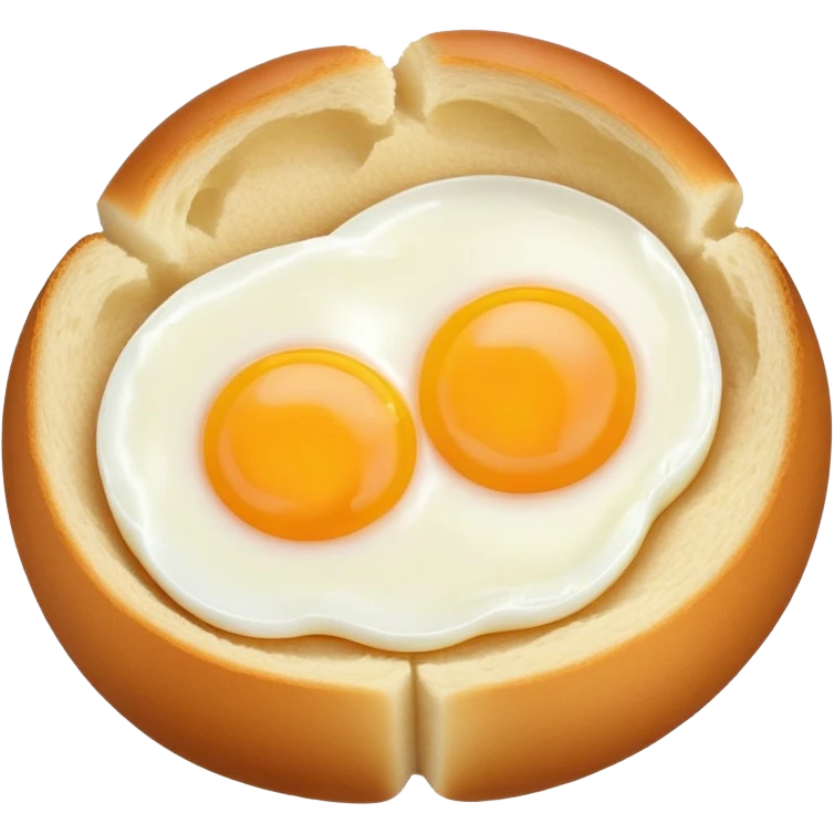 Korean egg bread with a visible egg on top emoji