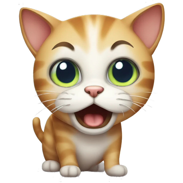 Scared cat emoji