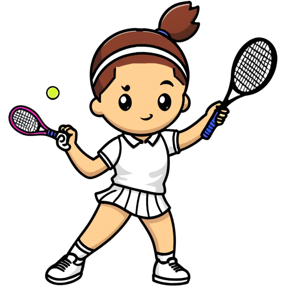Girl playing tennis emoji