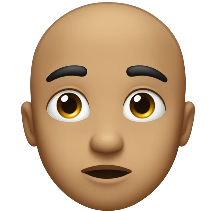 A kissy face with a hand over the eyebrows emoji