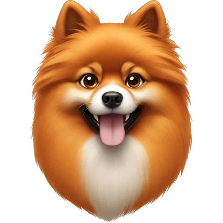 Orange fox faced Pomeranian  emoji