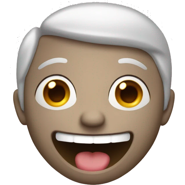 face with eyes looking up, mouth open, and look of satisfaction emoji