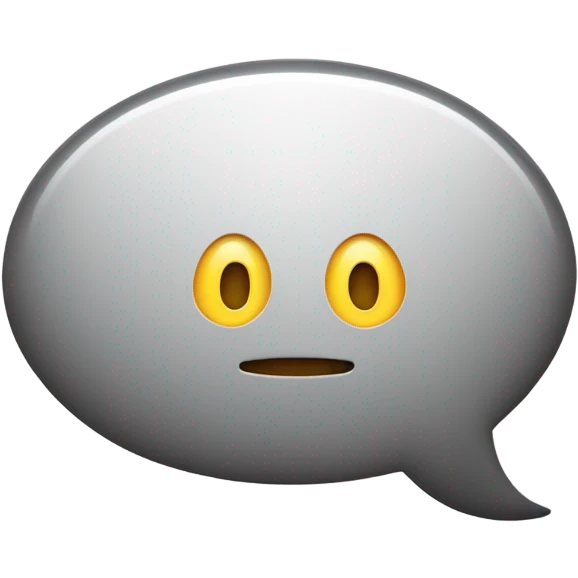 A speech bubble with the text “biggiedoo” inside  emoji