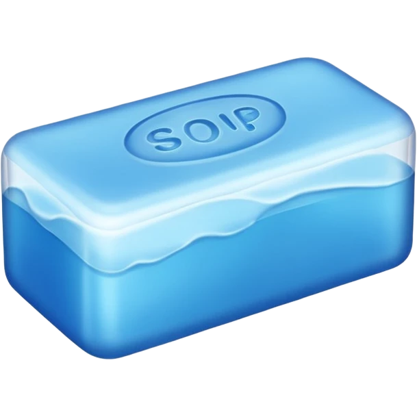 blue soap emoji