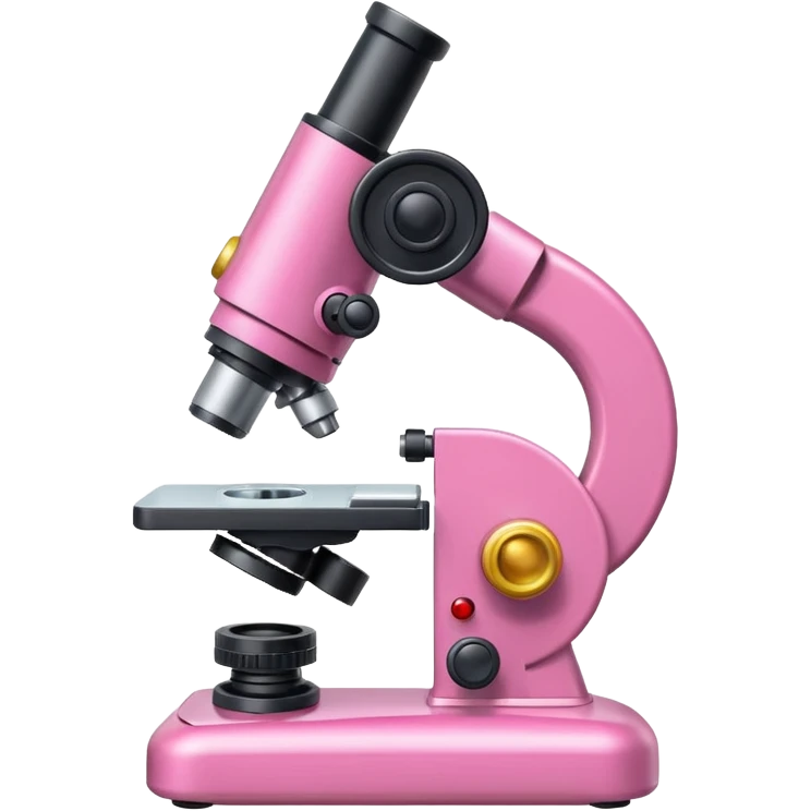 microscópio rosa emoji