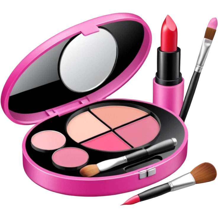 Make up kit pink emoji