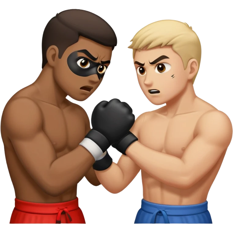 Two guys fighting emoji