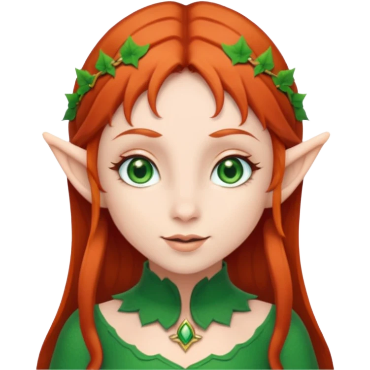 Redhead elf emoji