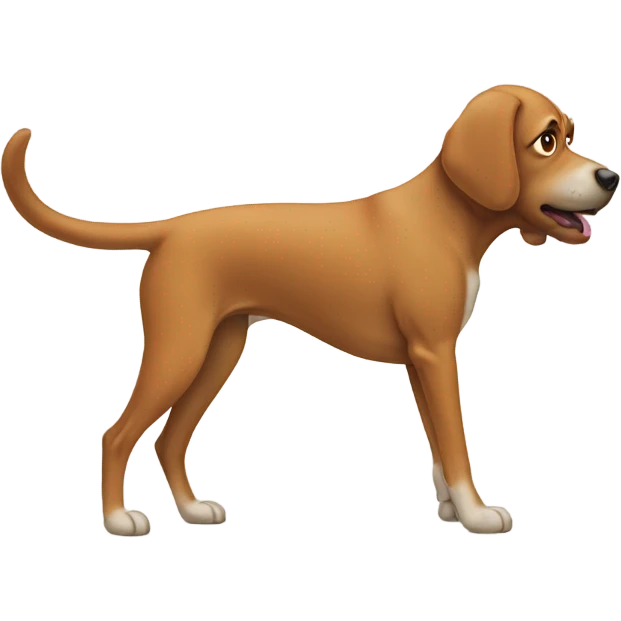Dog pooping emoji