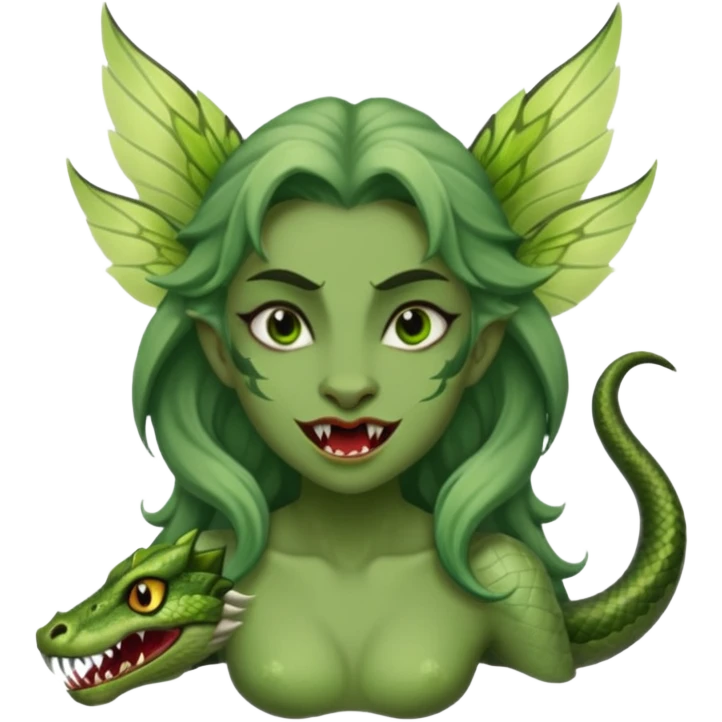Vampira loba duende serpiente  emoji