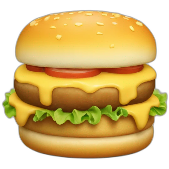 Hamburgesa de queso emoji