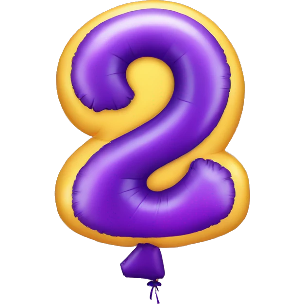 Number 9 birthday balloon  emoji