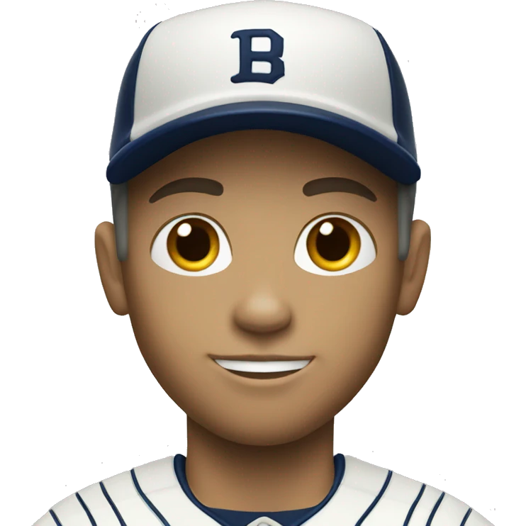 white boy baseball player emoji