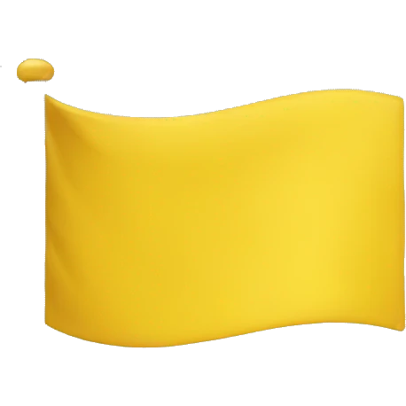 Yellow flag emoji